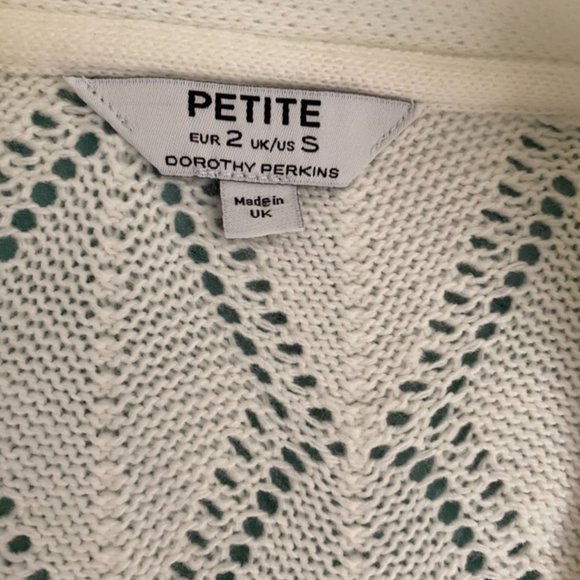 Dorothy Perkins White Cream XS Bow Soft Cardigan Size: XSP / UK2 - Picture 2 of 4